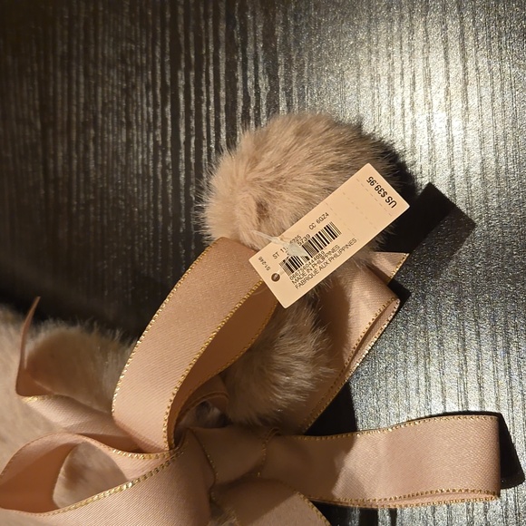 Victoria Secret Blush faux fur Christmas Stocking - Picture 3 of 3